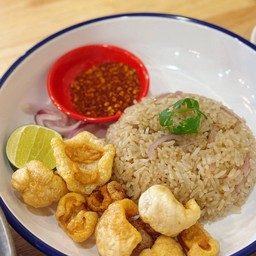 ข้าวผัดบ้านมะละกอ(ข้าวผัดปลาร้า)