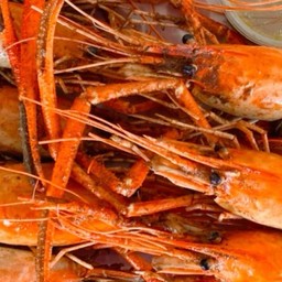 กุ้งอบซอสบ้านโป่ง