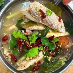 ต้มยำพุงปลาช่อนน้ำใส