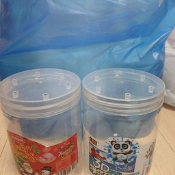 กระปุกขนม มือสอง5ใบ เอาไปใส่ของจัดระเบียบในบ้านได้