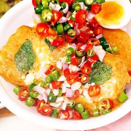 ข้าวห่อหมกย่างหน้าไข่ปลาดุก ข้าวหอมมะลิ100% ไข่ปลาดุกทั้งฟัก ราดพริกน้ำปลามะนาว