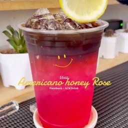 americano Honey rose (ใช้เมล็ดกาแฟต่างขอน)