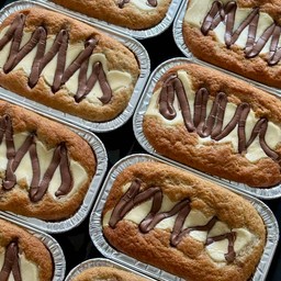 เค้กกล้วยหอมครีมชีสนูเทลล่าโฮมเมดเพื่อสุขภาพ l Healthy Homemade Banana Cream Cheese Nutella Cake