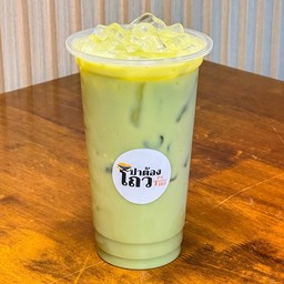 นมสดชาเขียว เย็น