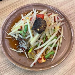 ส้มตำปู som tom papaya with crap. salad