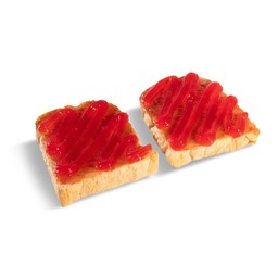 ปังแยมสตรอว์เบอรีี Strawberry Jam Toast