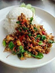 กระเพราเนื้อสับ