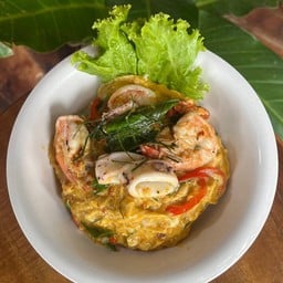 ข้าวไข่ข้นห่อหมกทะเล