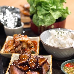 เซตเนื้อย่างกิมจิ