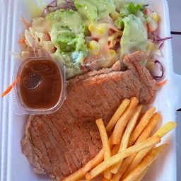 สเต๊กหมูพริกไทยดำ