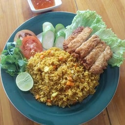 ข้าวหมกไก่กรอบ