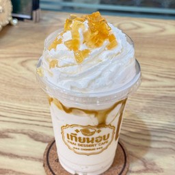 นมสดคาราเมลเยลลี่ปั่น