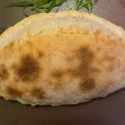 PIZZA  CALZONE 4 CHEESE, MUSHROOMS AND COOKED HAM