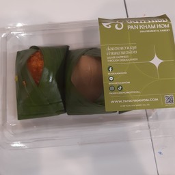 ข้าวเหนียวหน้ารวม 3 ชิ้น หน้าปลา หน้ากุ้ง หน้าสังขยา