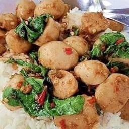 ข้าวไข่เจียว&กระเพราพริกแห้งแซ่บซี๊ด