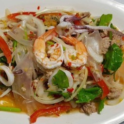 ยำเซี่ยงไฮ้ทะเลหมูสับ