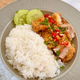 คั่วพริกเกลือไก่ทอด
