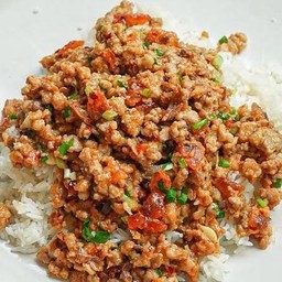 ไข่เค็มหมูสับ ราดข้าว