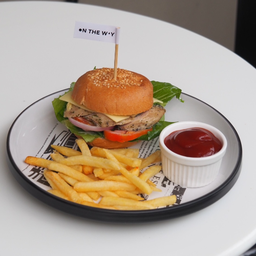 เบอร์เกอร์อกไก่ซีซาร์