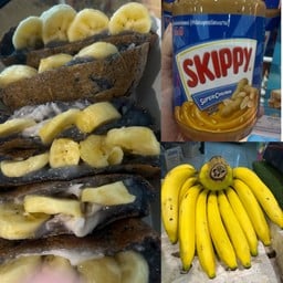 บ้าบิ่นมะพร้าวอ่อน+กล้วย+พีนัทบัตเตอร์