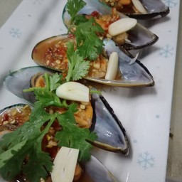 หอยแมลงภู่นิวซีแลนด์จี๊ดจ๊าดวาซาบิ