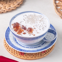 สาคูต้มพีชกรัมในนมมะพร้าว椰奶桃胶西米露Sago with Peach Gum & Coconut Milk