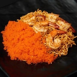 ผัดมาม่ากุ้ง+ไข่กุ้งล้น