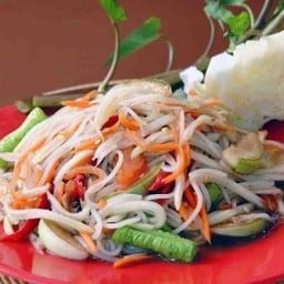 ส้มตำ ปลาเผา ฮาลาล เกาะแก้ว