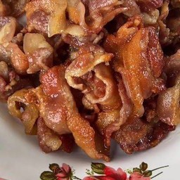 หมูสามชั้นสไลด์รวนน้ำปลา