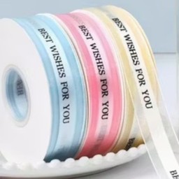 ริบบิ้นฟ้า100cm Best WishesFor You (สต้อก1)