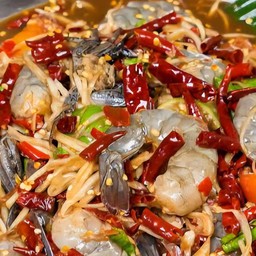 ตำกุ้งสดปูปลาร้า