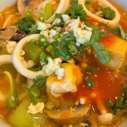 สุกี้ปลาหมึกน้ำ