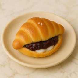 ขนมปังเกลือโมจิถั่วแดง