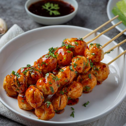 ลูกชิ้นปิ้ง หมู หรือ เนื้อ 4 ไม้