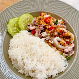 คั่วพริกเกลือปลาหมึก