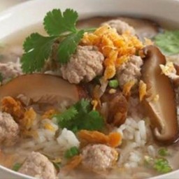 ข้าวต้มหมูสับเห็ดหอม