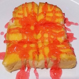 ขนมปังปิ้งเนยสตอเบอรี่1คู่