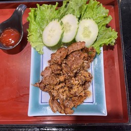 หมูชิ้นทอดกระเทียม