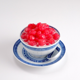 ทับทิมกรอบนมสด 马蹄鲜奶 Ruby Water Chestnuts in Fresh Milk