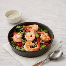 Grilled Prawn & Cos Salad (157.72 Kcal)