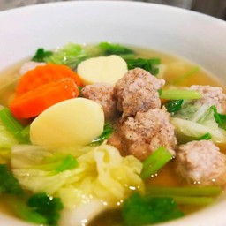 แกงจืดวุ้นเส้นหมูสับเต้าหู้