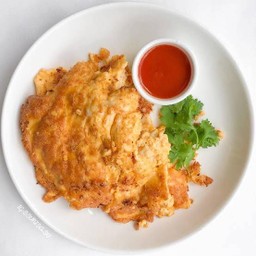 ข้าวไข่เจียวไก่สับ