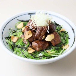 ข้าวหน้าเนื้อวัววากิน A4 หั่นเต๋า