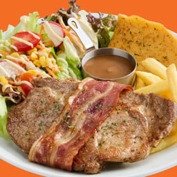 สเต๊กฟิเลมิญองสันคอหมู