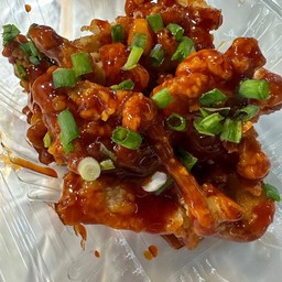 หนังไก่ซอสหม่าล่า