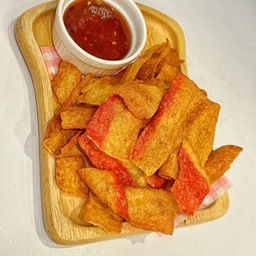 ปูอัดทอดกรอบ+น้ำจิ้ม