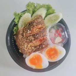 ข้าวปลานิลแกะ ไข่เป็ดยางมะตูม