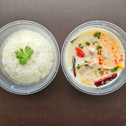 ข้าว ต้มข่าไก่