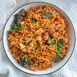 มาม่าผัดพริกเผาหอยลาย