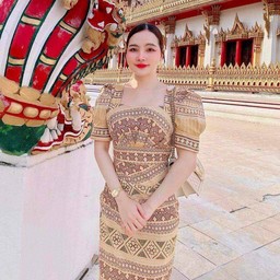 เดรสผ้าไทย ไซส์M
